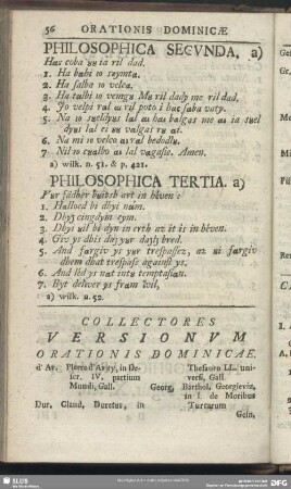 Collectores Versionum Orationis Dominicae