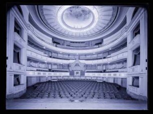 Schauspielhaus (auch: Preussisches Theater der Jugend, Konzerthaus), Berlin: Ansicht Zuschauerraum (Negativ zu Inv. Nr. TBS 039,13)