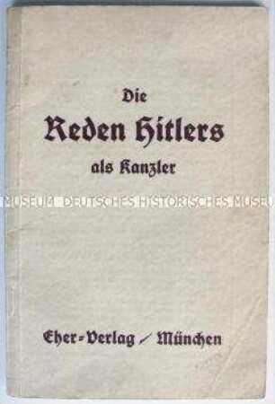 Broschüre mit Auszügen aus Reden Hitlers nach seinem Amtsantritt als Reichskanzler