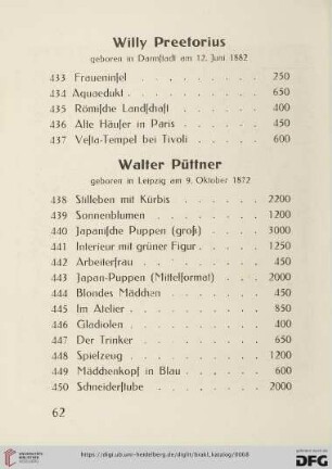 Walter Püttner (Nr.438-468)
