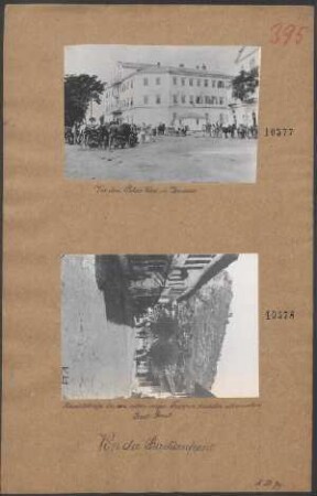 Von der Balkanfront: Hauptstraße der von österr.- ungar. Truppen besetzten albanischen Stadt Berat