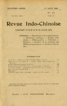 15 Auot 1905. No 15