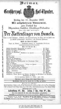 Der Rattenfänger von Hameln