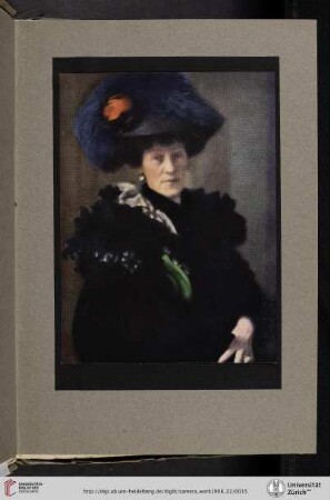 [Eduard J. [Jean] Steichen, III. Portrait—Lady H., four-color halftone reproduction of original autochrome]