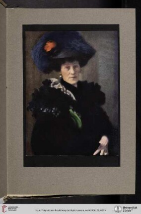 [Eduard J. [Jean] Steichen, III. Portrait—Lady H., four-color halftone reproduction of original autochrome]