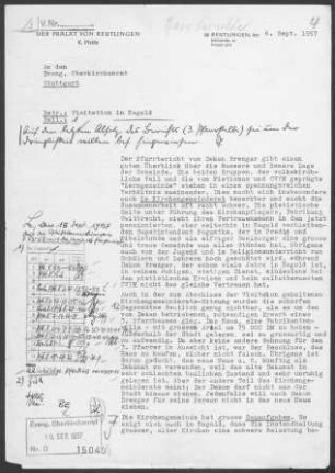 Nagold mit Iselshausen: Visitationsbericht mit Pfarrbericht 1957