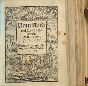 Vom Abe[n]dmal Christi, Bekentnis