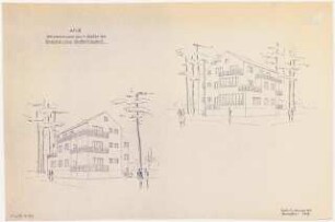 Umbau eines Landhauses Monatskonkurrenz Februar 1933: 2 perspektivische Ansichten
