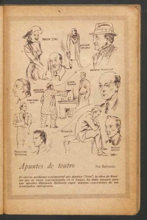 Apuntes de teatro - [Dibujo]