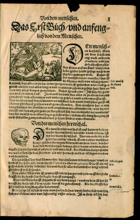 Das Erst Buch/ und anfenglich von dem Menschen.