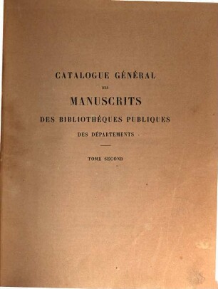 Catalogue général des manuscrits des bibliothèques publiques des départements, 2. Troyes