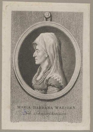 Bildnis der Maria Barbara Waesern
