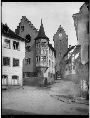 Meersburg Ortsbild mit dem Gasthaus Zum Bären Ansicht von Südwesten