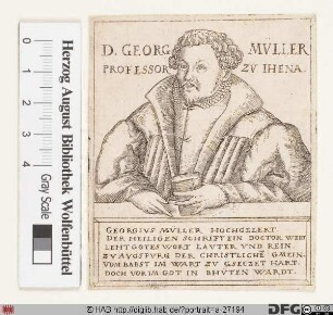 Bildnis Georg Müller (lat. Mylius)