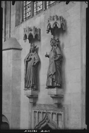 Meißen. Dom, Stifterfiguren Otto I. u. Adelheid