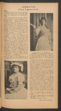 Cora Laparcerie : Mujeres de Paris