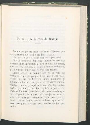 Pa mí, que la vás de trompa