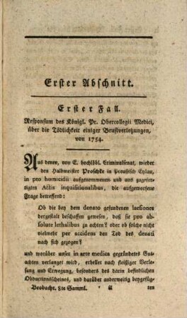 Aufsätze und Beobachtungen aus der gerichtlichen Arzeneywissenschaft. 8. 1793