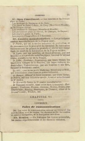 Chapitre VI commerce