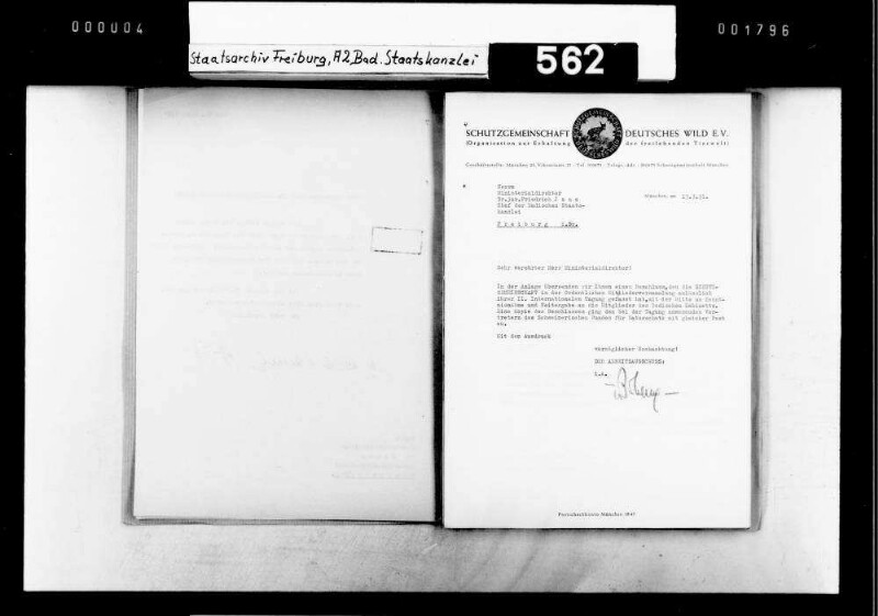 Schutzgemeinschaft Deutsches Wild e.V. (Organisation zur Erhaltung der freilebenden Tierwelt), Abhaltung der 2. Internationalen Tagung der Schutzgemeinschaft, München 1951