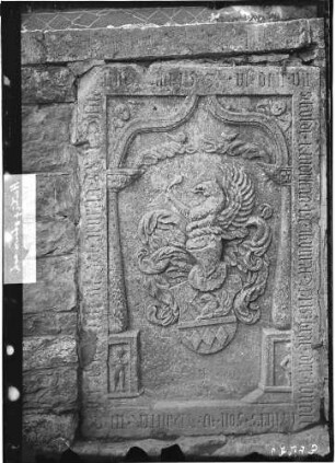 Heiligkreuzsteinach Katholische Pfarrkirche Sankt Crucis Epitaph Konrad Weißbrat (gestorben 1564)