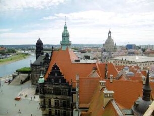 Dresden: Stadtansicht vom Hausmannsturm