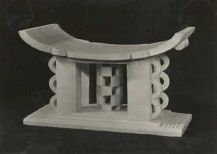 Schemel. Holz. Ghana, 20. Jahrhundert