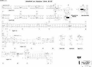 Bietigheim-Bissingen: Empfangsgebäude Schalplan Decke über Erdgeschoß,Detail