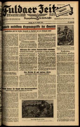 Ausgabe vom Freitag, den 28. August 1942.