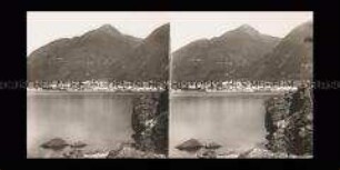 Blick über Lago Maggiore nach Laveno