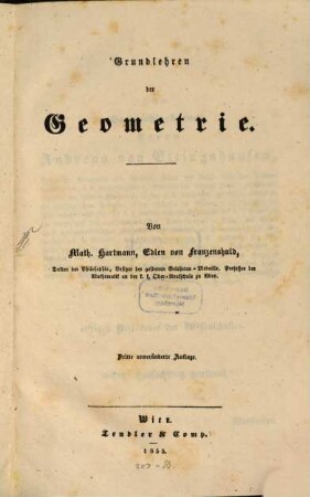 Grundlehren der Geometrie