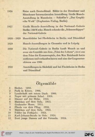 Ölgemälde (Nr.1-17)