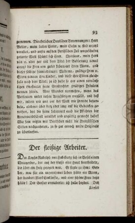 Der fleißige Arbeiter
