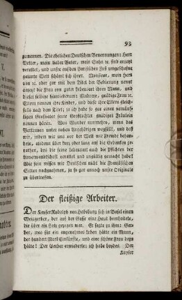 Der fleißige Arbeiter