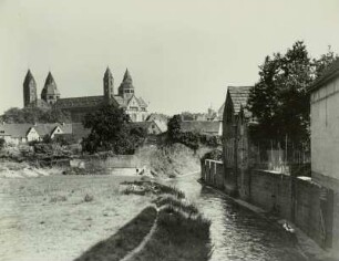 Speyer, Stadt : Speyer. Dom St. Maria und St. Stephan. Außenansicht von Nordwesten