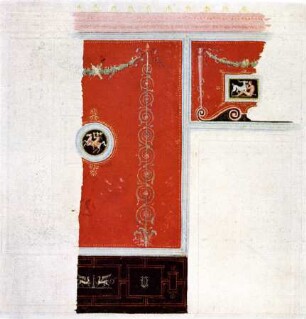 Berlin, Wilhelmplatz. Palais des Prinzen Karl von Preußen, Entwurf zum Pompejanischen Saal
