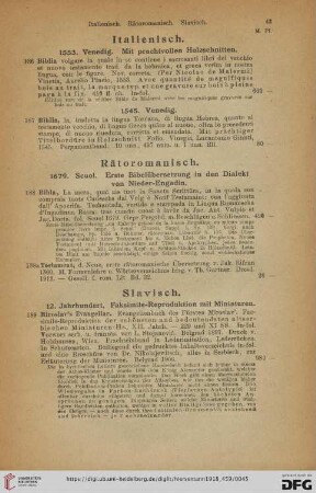 Rätoromanisch (Nr. 188 -188a)