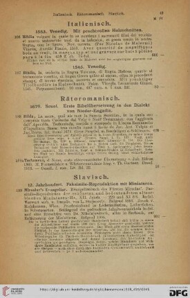 Rätoromanisch (Nr. 188 -188a)
