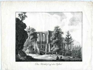 Grafik "Der Kirchhof auf dem Oybin"