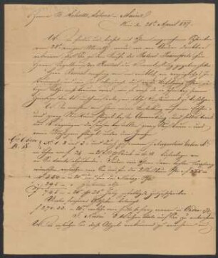 Brief an B. Schott's Söhne : 21.04.1827
