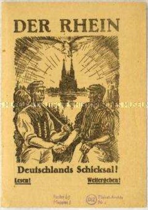 Flugschrift gegen Frankreich und die Besetzung von Rheinland und Ruhrgebiet