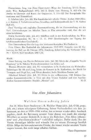 Von alten Johannitern