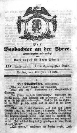 23. Stück, 4. Junius 1855