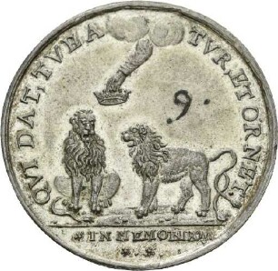 Medaille auf die Krönung des pfälzischen Kurfürsten Friedrich V. zum böhmischen König, 1619