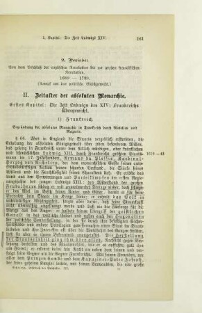II. Zeitalter der absoluten Monarchie
