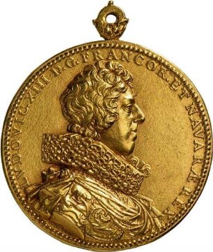 Medaille auf König Ludwig XIII. von Frankreich und Anna von Österreich