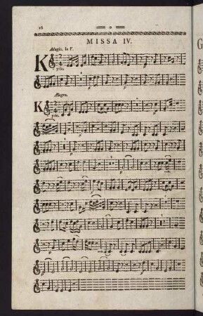 16-28, Cornu II. Missa IV. - Missa VI.