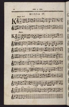 16-28, Cornu II. Missa IV. - Missa VI.