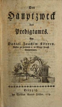 Der Hauptzweck des Predigtamts