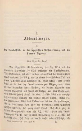 161-187 Die Symbolstücke in der Ägyptischen Kirchenordnung und den Kanones Hippolyts